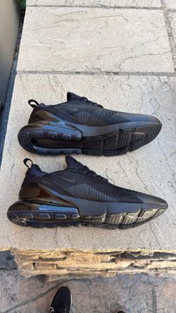 New Nike air max 270 triple black shoes Men’s 15