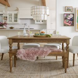 World Market Dining Table + Bench