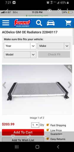 Radiator (see list of cars it fits)