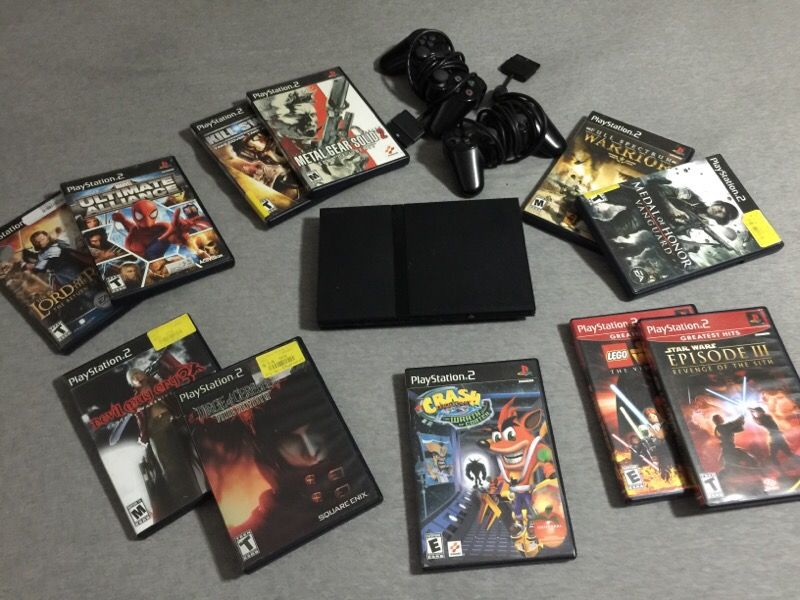 PS2 slim & games