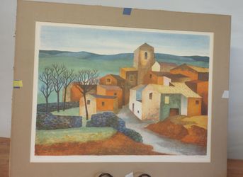 R.Hovet Print Lithograph