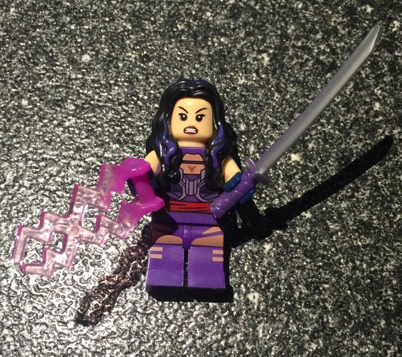 Psylocke Lego Compatible mini figure,x-men apocalypse marvel