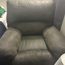 Dark Gray Recliner 