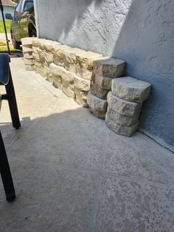 Landscaping  Stones used for garden borders
