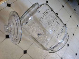Vintage Planters Peanuts Glass Store Counter Jar 1930