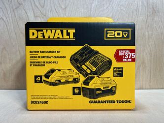 New DeWalt 20V Li-Ion 6.0Ah & 4.0Ah Starter Kit