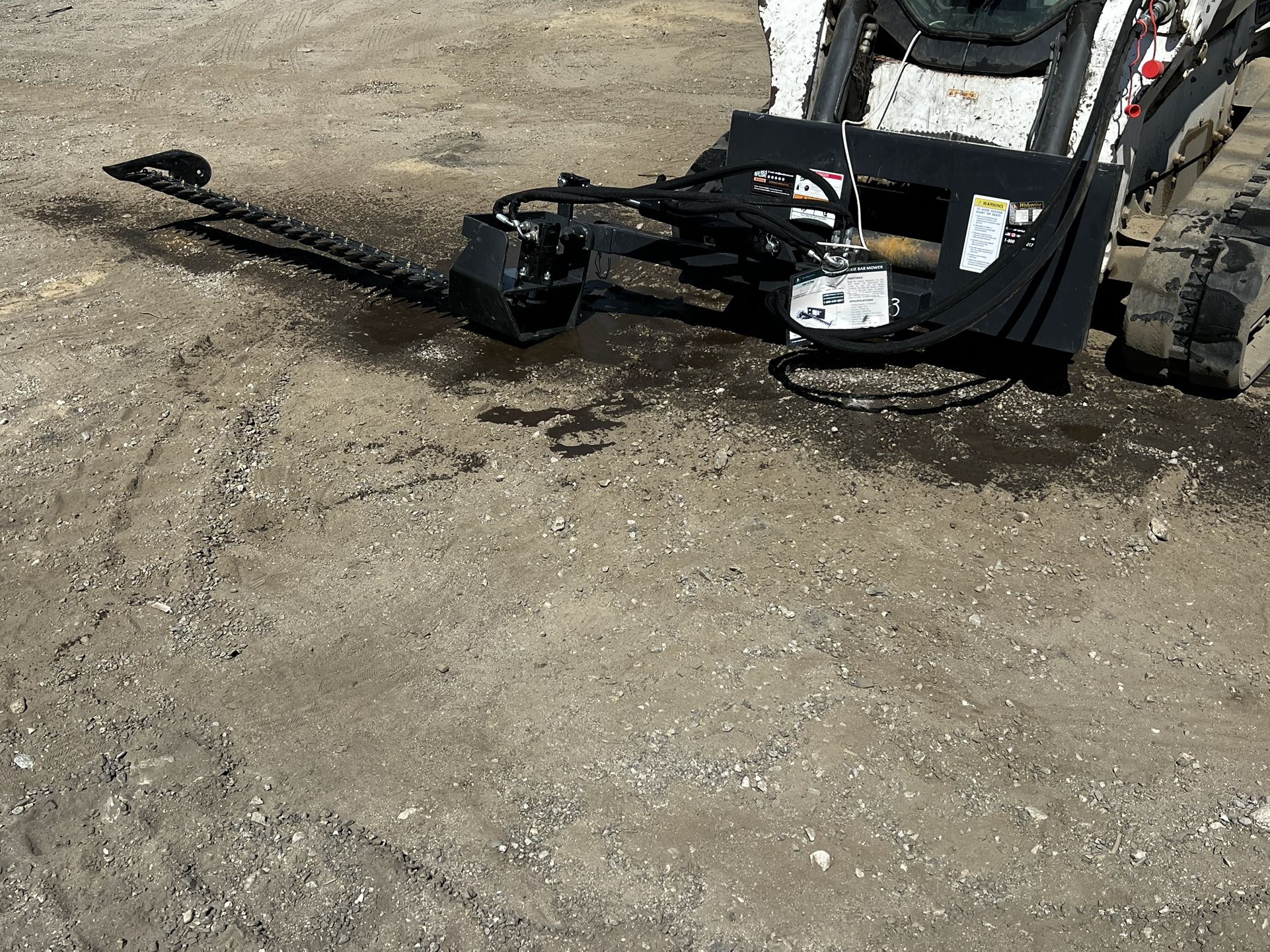 Skid Steer Mower Attachment Sickle Bar Adjustable Arm