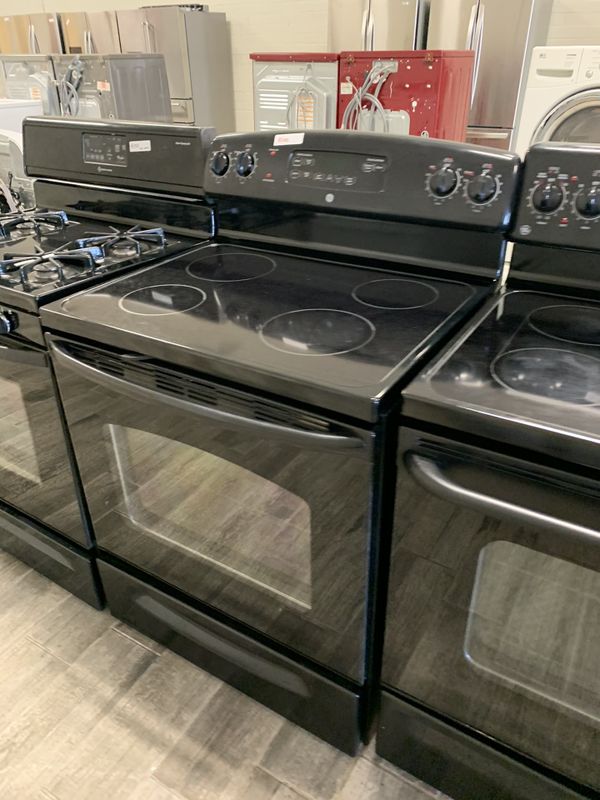 general electric black stove