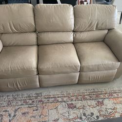 Leather Reclining Couch