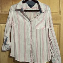 White And Pink Tommy And Hilfiger Bottom Down 