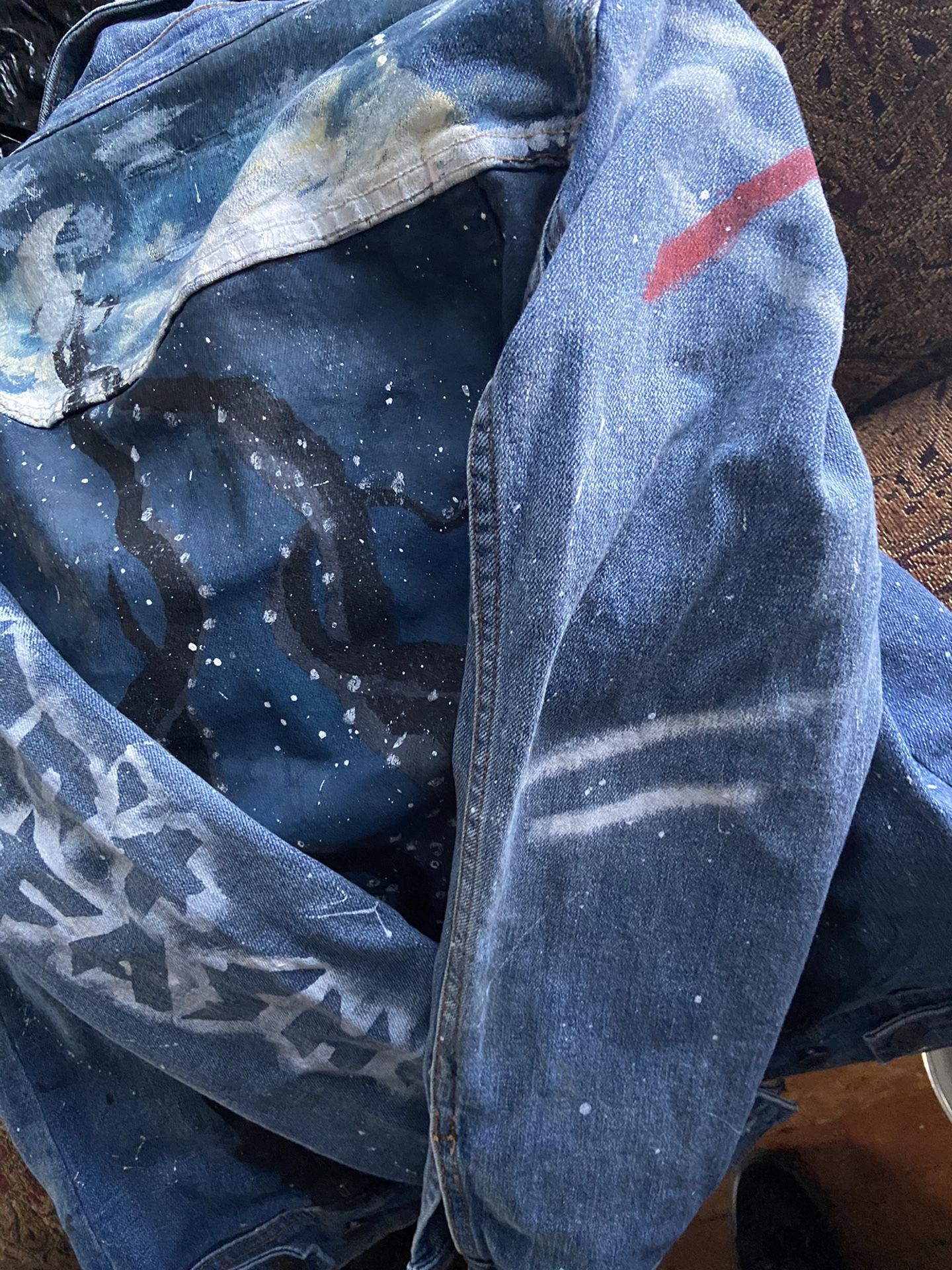 hand painted jean jacket