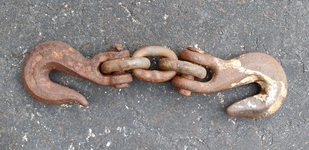 A Pair Of Cargo Chain Clevis