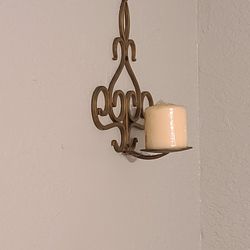 2 wall mount candle holders 