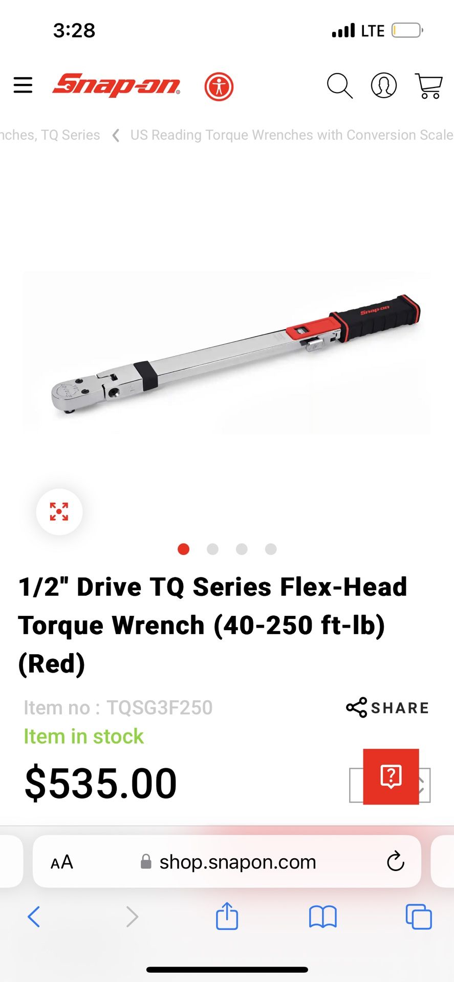 Snap on Torque Wrenches
