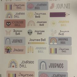 Waterproof Name Labels