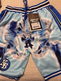 Large Kobe XRay Basketball Shorts Light Blue