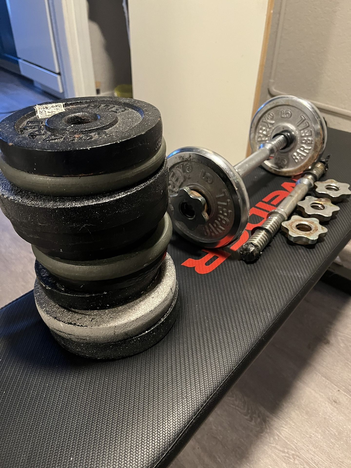 Bench With Weights And Bars