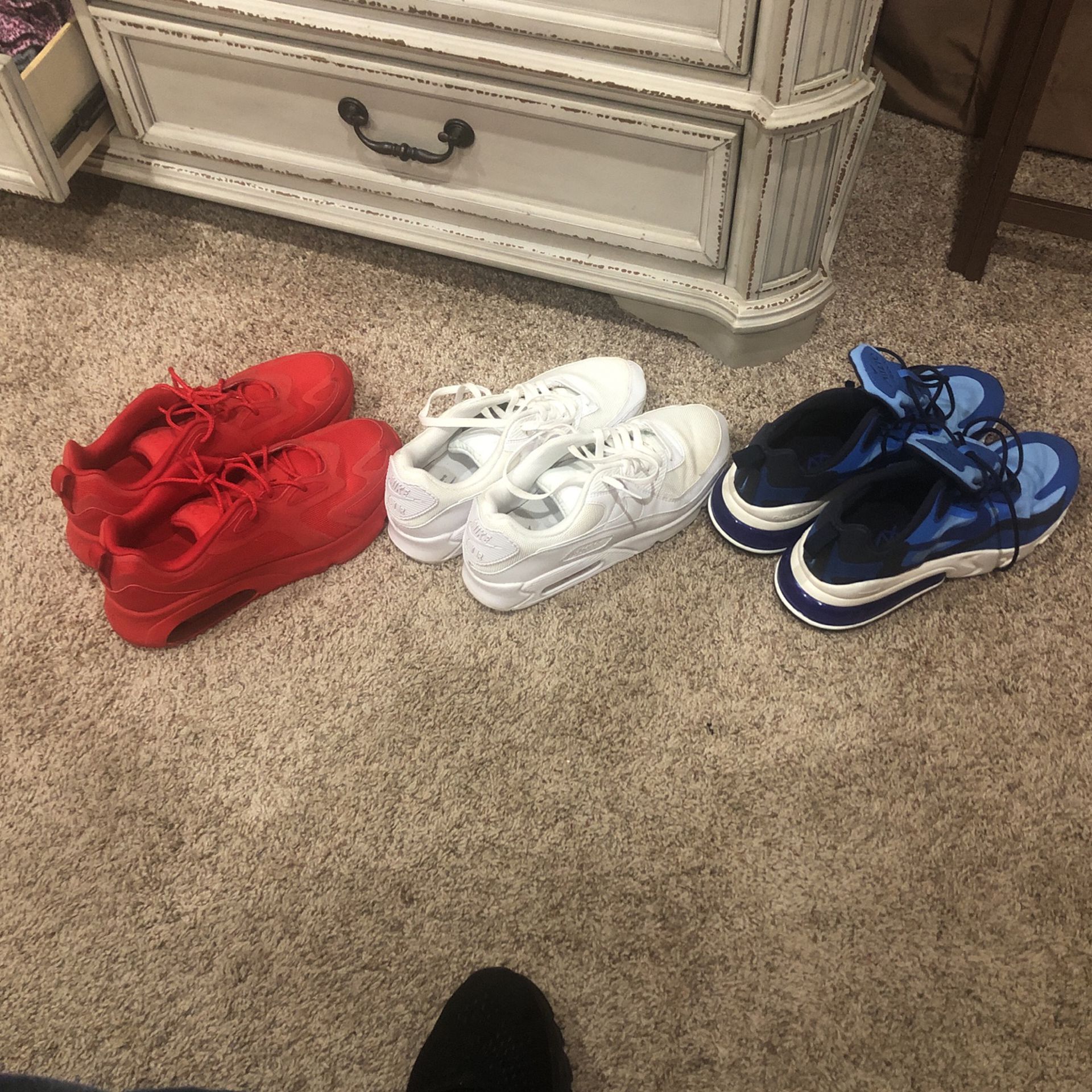 Nike’s Size 12 Each Pair $20 A Piece Are $40.00For All 3 Pair