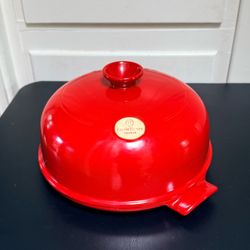 Emile Henry France Red Ceramic Bread Baker