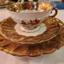 Vintage GKC #22 Porcelain Dessert and Cup and Saucer 