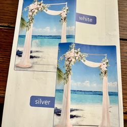 Wedding Garden Arch Stand Silver