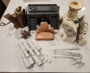 Vintage 90s Star Wars Hoth Endor Playsets