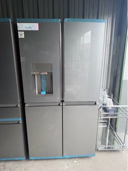 GE Cafe platinum glass fridge