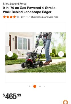 Legend Force 9 in. 79cc Gas Walk Behind Edger