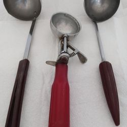 Group of 3 Vintage Bakelite Handle Kitchen Utensils