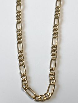14k Solid Gold Nice Fancy fígaro Chain grams : 5.2