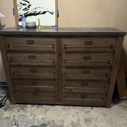 Restoration Hardware RH “EARLY 20TH C. ZINC-TOP MERCANTILE PANEL DOUBLE SIDEBOARD & OPEN HUTCH”dresser shelf