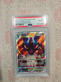 Lucario Vstar swsh291 Crown Zenith Elite Trainer Box Pokemon PSA 10