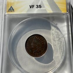 1891 Indian Head Cent 1C – ANACS VF35 – Classic 19th-Century U.S. Coin