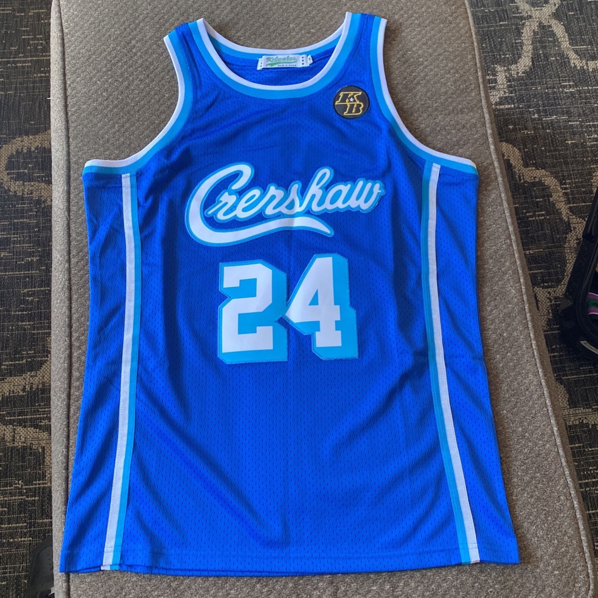 Kobe Bryant All Blue Crenshaw Jersey Size Medium