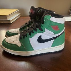 Jordan 1 Retro High Lucky Green Women’s Size 7/Mens 5.5 Used