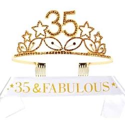 35th birthday Crown and Sash