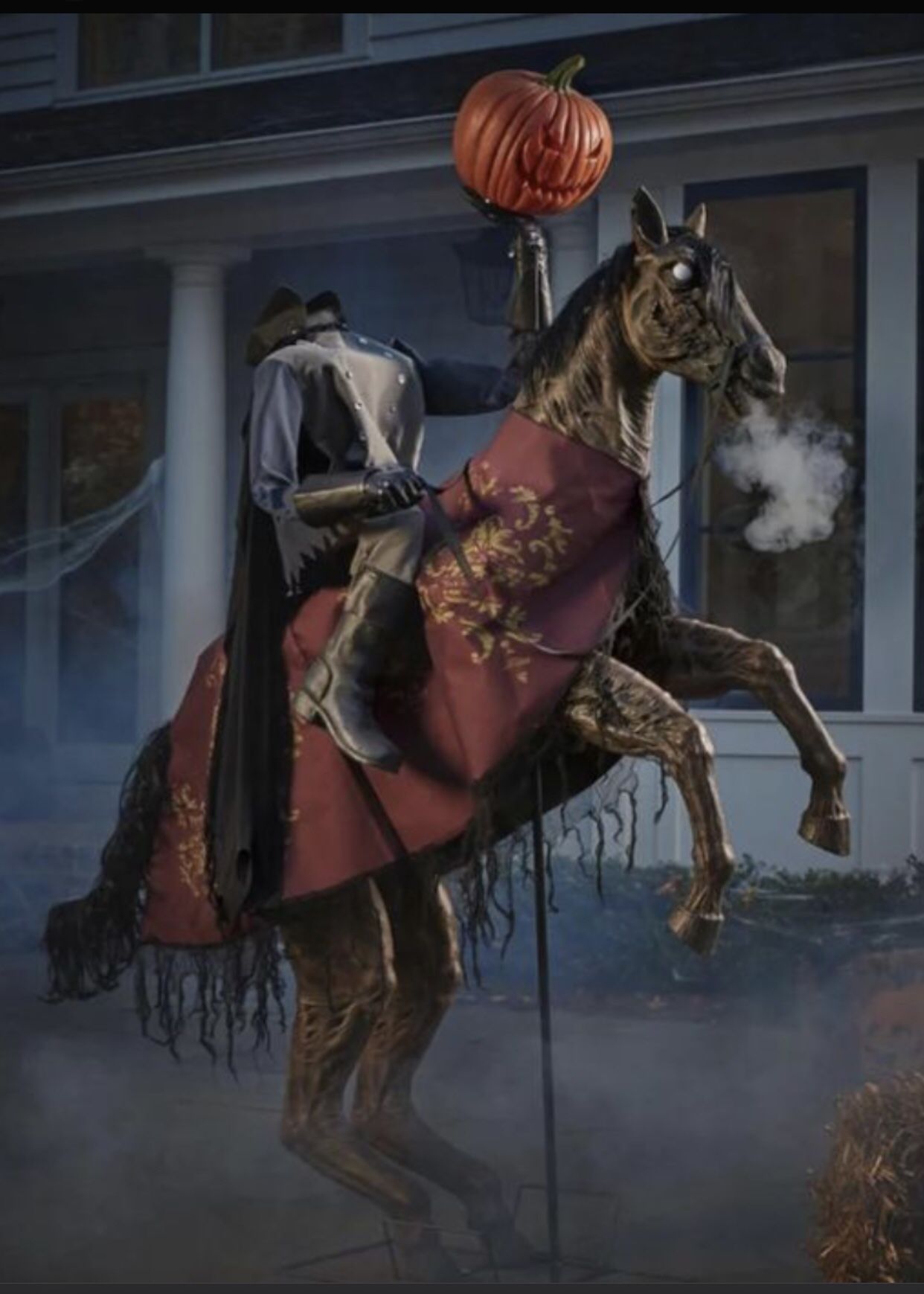 Rare 7Ft High Headless Horseman Halloween Animatronic