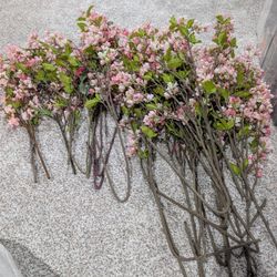 Fake Cherry Blossom Branches - About 24 Total