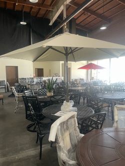 Beige 8’ Patio Umbrella