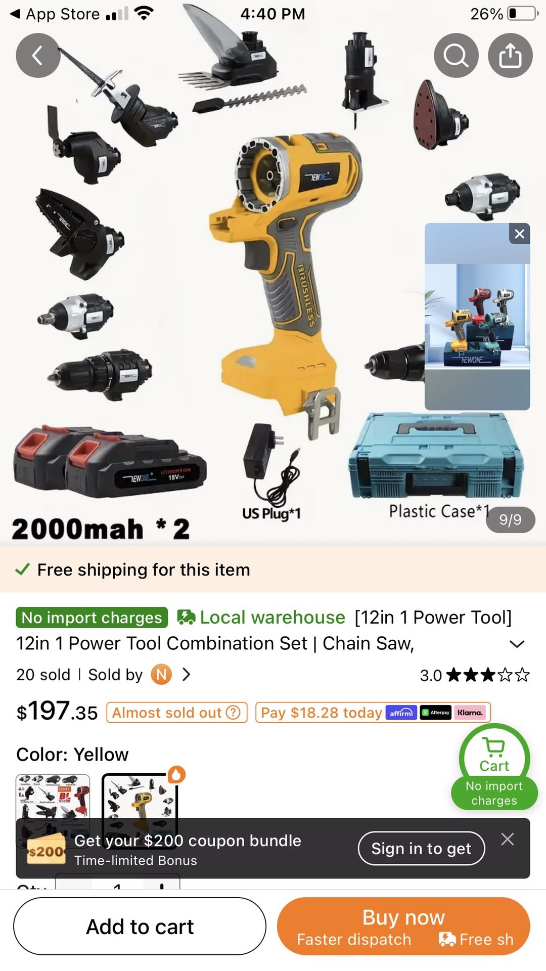 Temu Tool Combo “New”