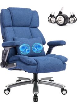 CHAIRKER 750lbs Heavy Duty Desk Chair with 3D Kneading Back Massager