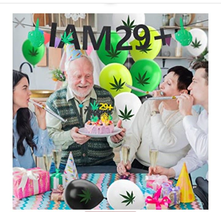 New 29th Birthday Weed Party Decorations Weed Party Supplies