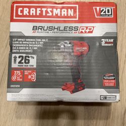 CRAFTSMAN V20 Cordless Impact Wrench, 1/2 inch, Tool Only 