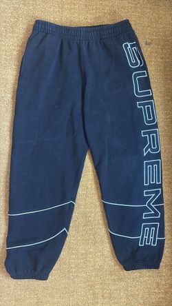 RARE Supreme Paneled Sweatpants Black Size M Authentic
