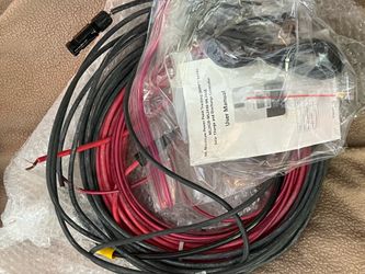 ML2440 Solar charge controller kit with wiring and manual