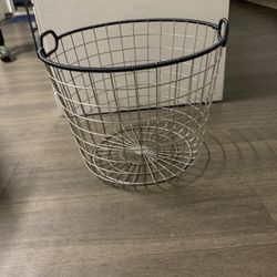 Wire Laundry Basket $12