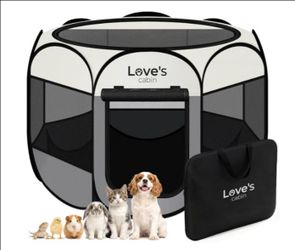 Love's cabin small pet playpen, Grey