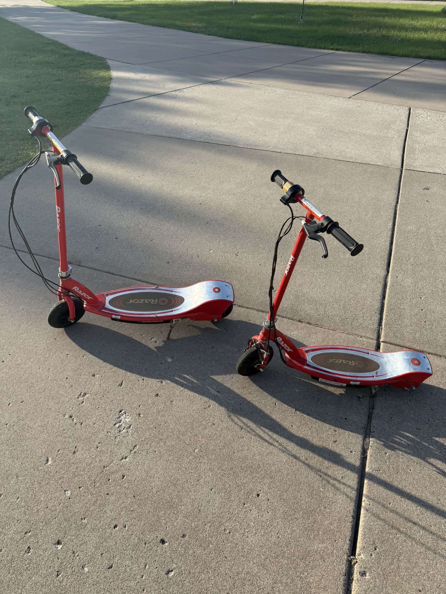 2 Razor Electric Scooters