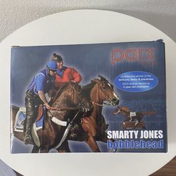 Vintage Smarty Jones Bobblehead Kentucky Derby Winner New In Box, Parx Racing…Rare!