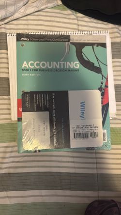 Wiley Accounting Tools For Business Decision Making